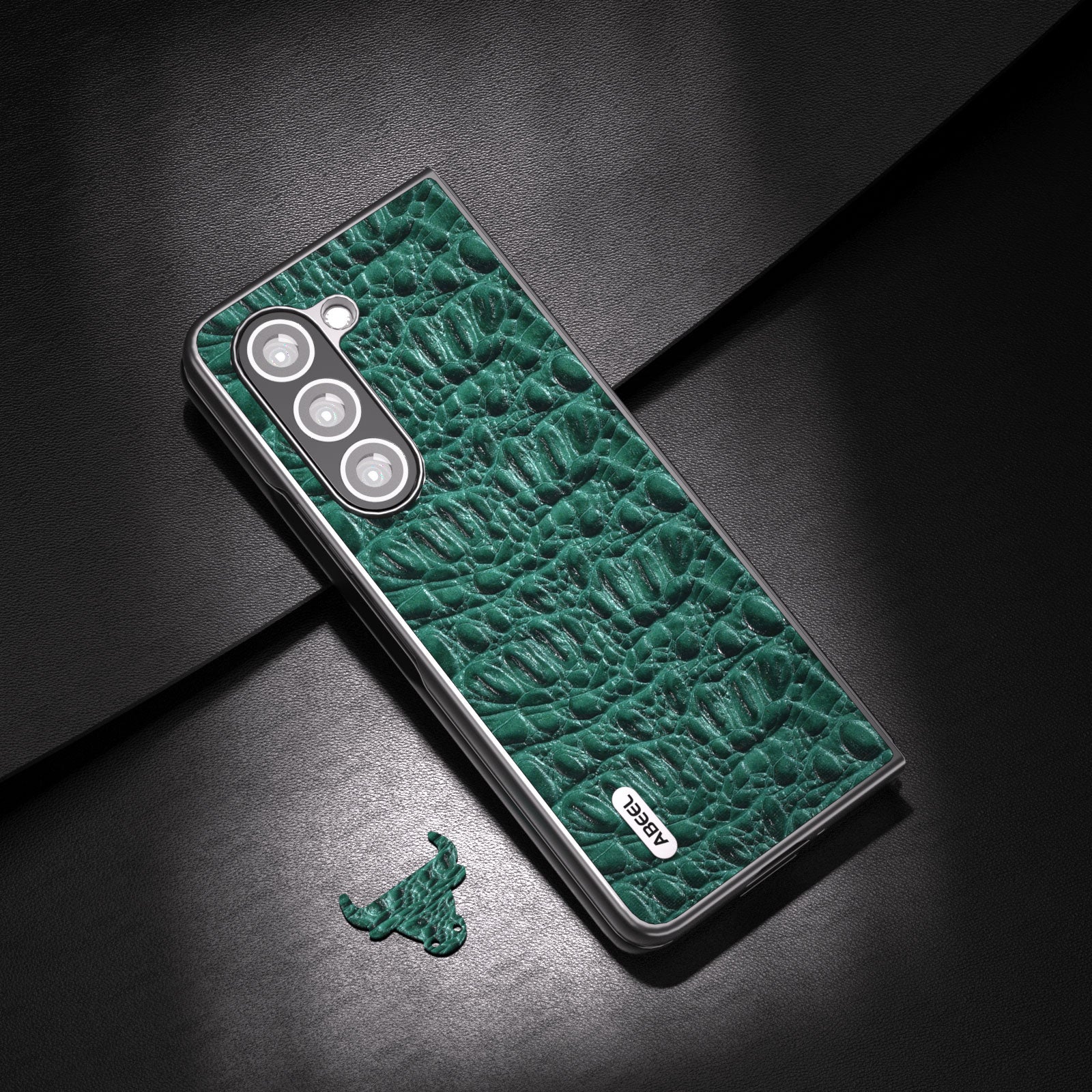 ABEEL til Samsung Galaxy Z Fold5 5G PC-telefoncover Anti-Slip ægte okselæder belagt telefoncover ABEEL til Samsung Galaxy Z Fold5 5G PC-telefoncover Anti-Slip ægte okselæder belagt telefoncover